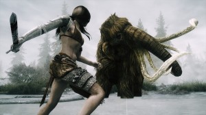 video-games-combat-mammoth-swords-marsh-the-elder-scrolls-v-skyrim-HD-Wallpapers